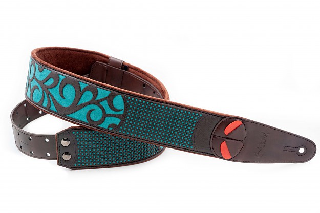 Nashville Teal Guitar Strap | RightOn! Straps1